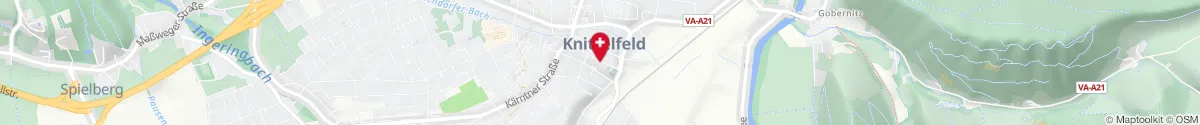 Kartendarstellung des Standorts für Stadt-Apotheke Knittelfeld in 8720 Knittelfeld